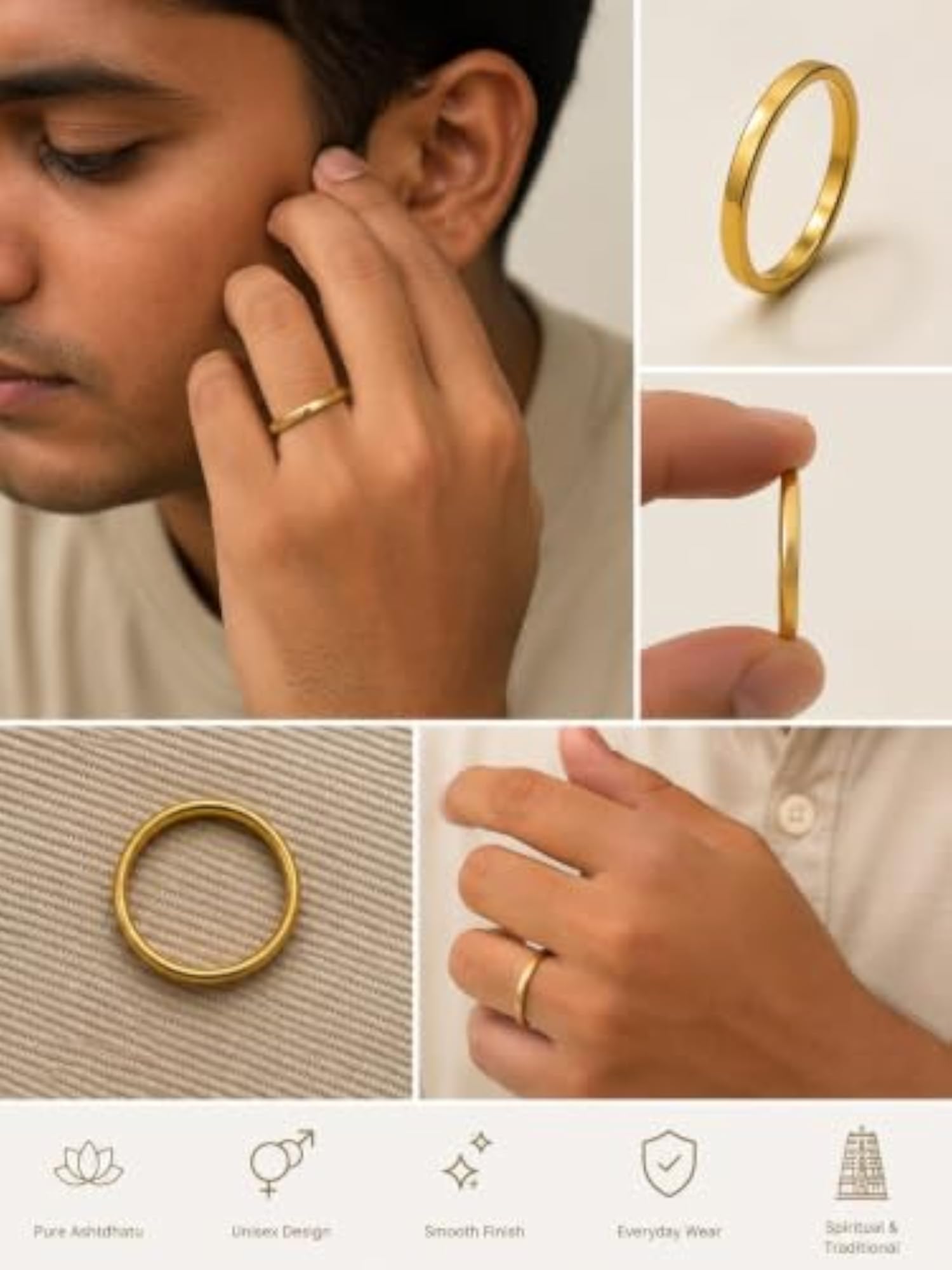 Original Ashtadhatu Ring for Traditional Vedic Astrology
